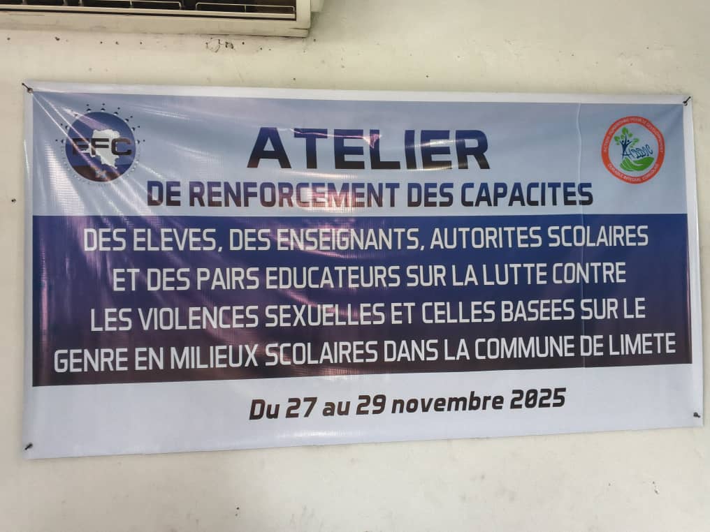 Clôture de l'Atelier de renforcement des capacités des Élèves, Enseignants, Autorité scolaires et des pairs éducateurs sur la lutte contre les violences sexuelles et celles basées sur le genre en milieux scolaires avec l'Appui financier de FFC