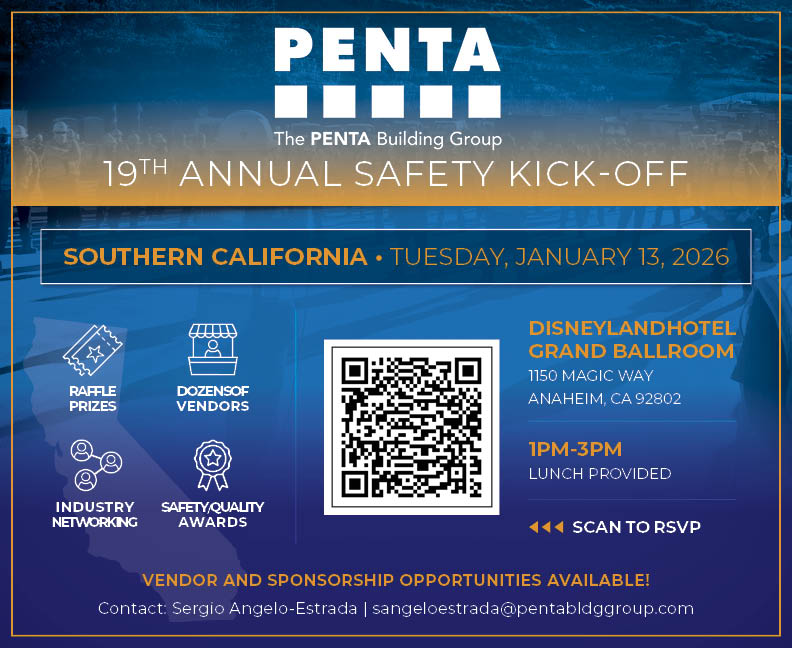 Mark your calendars! The 19th Annual Safety Kick-Offs begin in #California on January 13, 2026. Join us as we reinforce our commitment to safety and connect with industry peers.

Scan the QR code to RSVP.