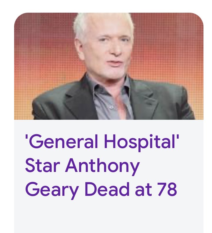 It’s sooo sad, I always wished for him to return, we #GH have a rough 2 years, big names has left us. I am
thinking about Genie and all his family and friends right now.