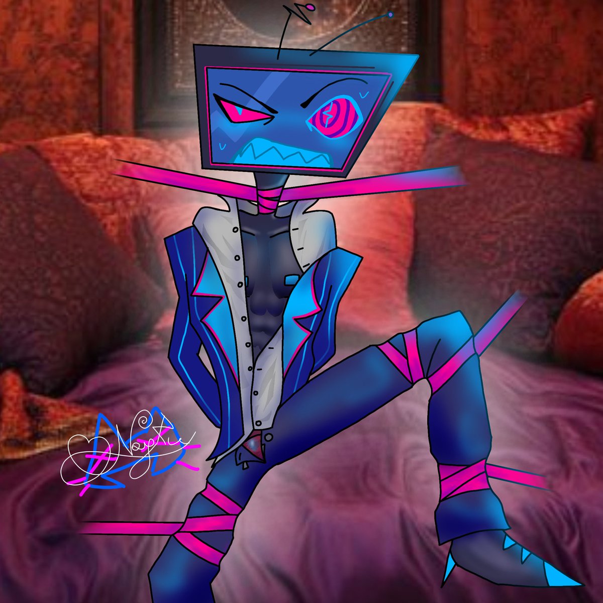 nayru_111's tweet photo. My Vox gooner art lmao
#Vox #HazbinHotelFanart https://t.co/miAG9mttFU