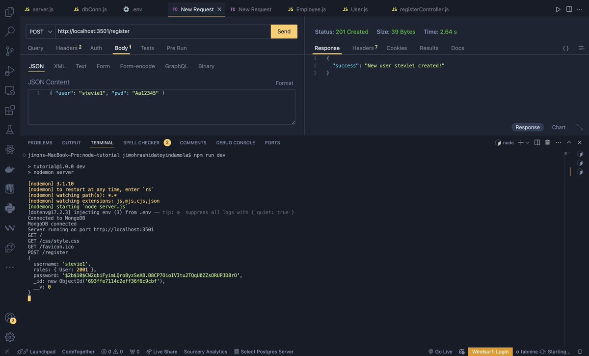 OyindaJr's tweet photo. Learning MongoDB in Node.js showed me that databases don’t forgive mistakes 🥲 many errors, lots of Googling, and real growth slowly turning confusion into confidence.👩‍💻🧚‍♀️

#backend #nodejs #softwareupdates https://t.co/4jEC6TRymv
