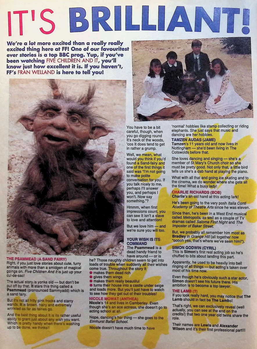 TvDidYouSee's tweet photo. #OnThisDay 16 January 1991 - FAST FORWARD
CHOCS AWAY! Cooking with #TimmyMallet.
NEW KIDS EXCLUSIVE! #AndiPeters chats to Jordan and Jon from #NKOTB.
IT'S BRILLIANT! - Five Children and It is one of our favouritest ever stories! https://t.co/vkaa9bGwf8