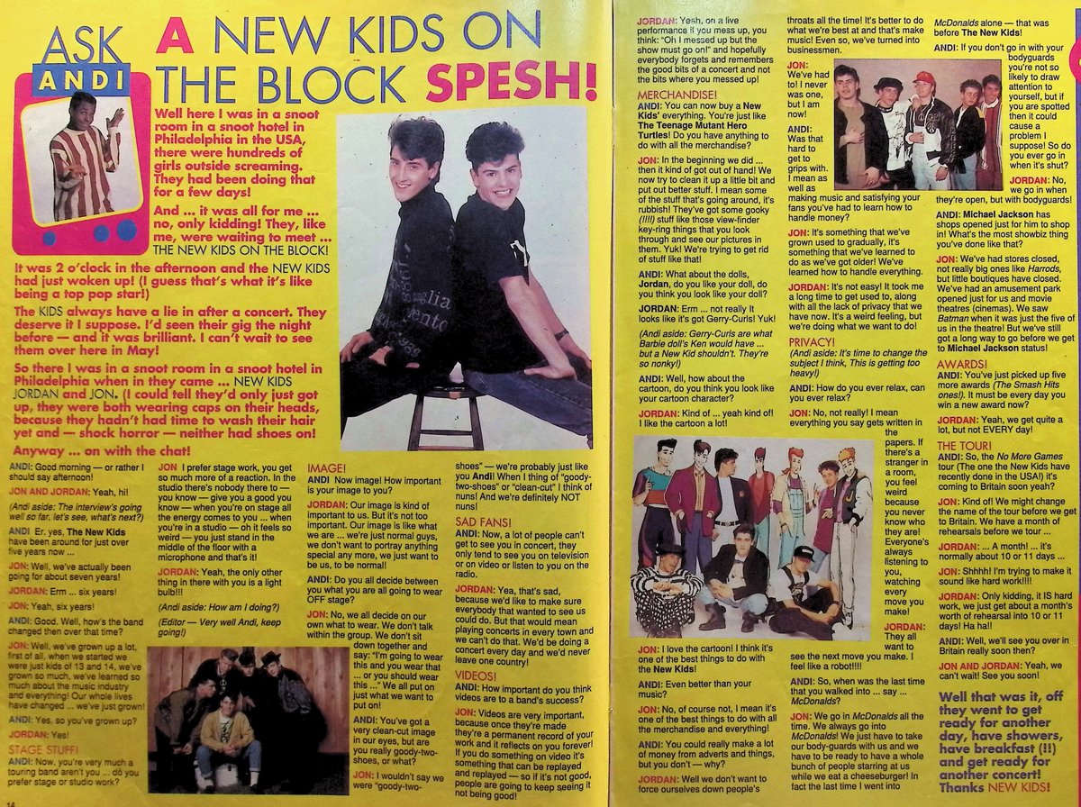 TvDidYouSee's tweet photo. #OnThisDay 16 January 1991 - FAST FORWARD
CHOCS AWAY! Cooking with #TimmyMallet.
NEW KIDS EXCLUSIVE! #AndiPeters chats to Jordan and Jon from #NKOTB.
IT'S BRILLIANT! - Five Children and It is one of our favouritest ever stories! https://t.co/vkaa9bGwf8
