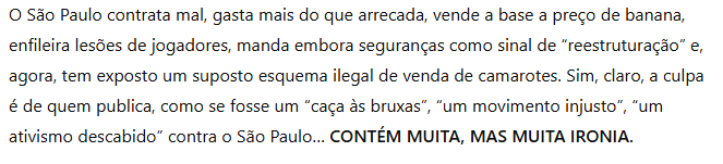DanielBalsa's tweet image. Vamos falar um pouquinho de futebol? Eu sou são-paulino, mas...

ge.globo.com/futebol/times/…