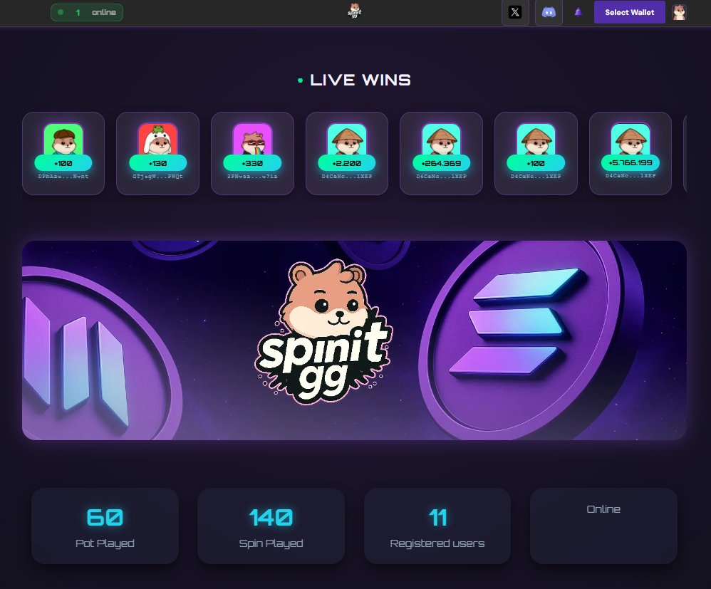 spinitgg's tweet image. The official beta version is now live! 🟢

Visit our website and start exploring.

As mentioned in the previous post,  150 $SOL airdrop has been distributed to all participants. 

Wishing you lots of fun! 

➞ spinit.gg