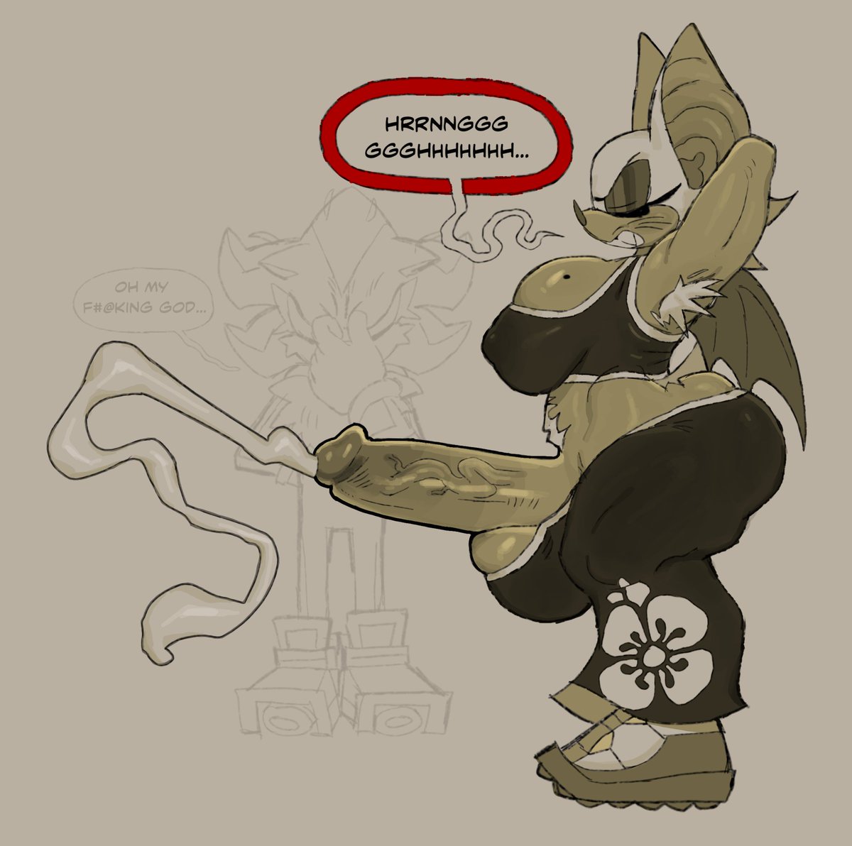 relieving some stress before the race #RougeTheBat