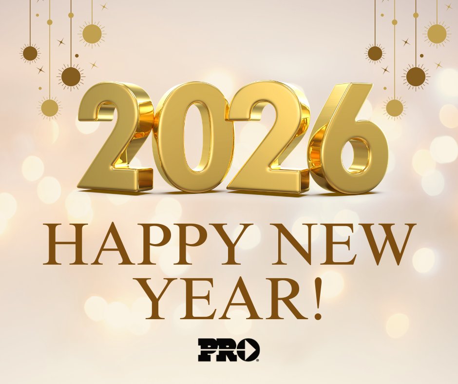 PROHardwareDIY's tweet photo. As we welcome 2026, we’re grateful for our customers and communities. Here’s to another great year together. Happy New Year from PRO! 🎉#HappyNewYear https://t.co/HGW3OiiFSW