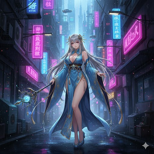 RavenClawWOJ's tweet photo. Female Sorcerer in Kimono 
#AIイラスト #AIart https://t.co/RhKqykgNZL