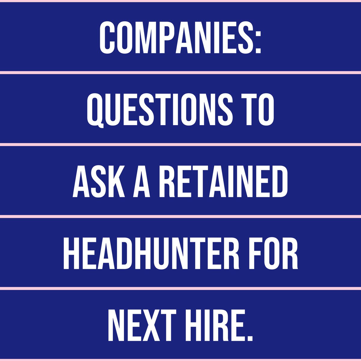 When hiring for C-suite or mission-critical leadership roles, selecting the right retained executive search partner can make all the difference in securing TOP TALENT! 

As a retained headhunter with a focus on quality, fit, and long-term impact, here are 5 thoughtful questions I