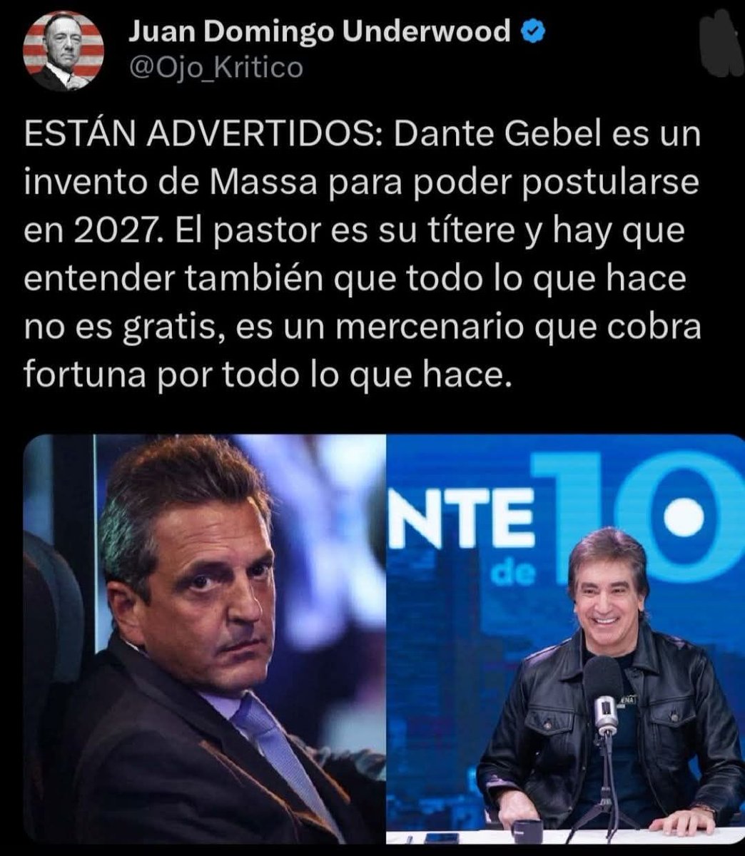 Me llamó la atención de Gebel en el sindicato de A.A..