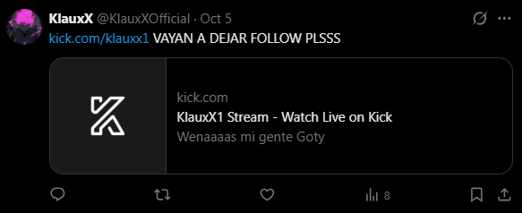 spirxitualz's tweet photo. @KlauxXOfficial @8slacityy @HailDissenter que curioso que invalides la opinión de una persona solo por su supuesta edad y ser un misero "streamer" que no puede subir seguidores sin ROGARLO en twitter/x, das pena, abre un libro https://t.co/oBLsHyJan6
