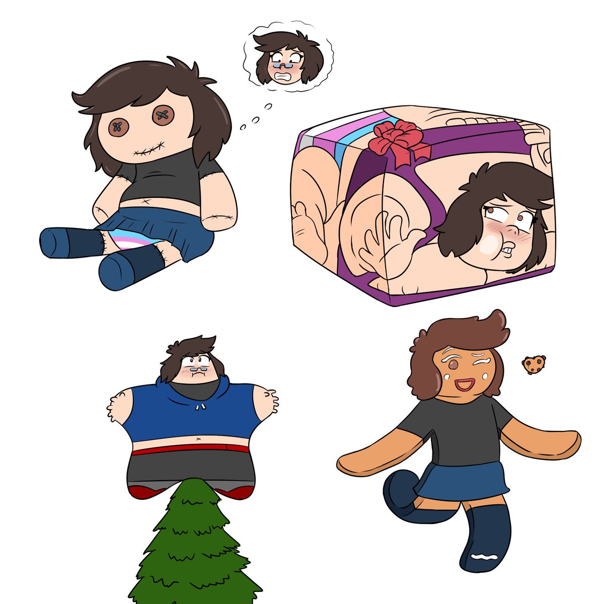 cheeseshogun1's tweet image. This Christmas was a little bit too magical for Rina. She turned into a doll, squashed like a present, swallowed a giant star, and baked like a cookie. Well, at least I'm sure she won't forget this year.
Preon reward for @songofswelling