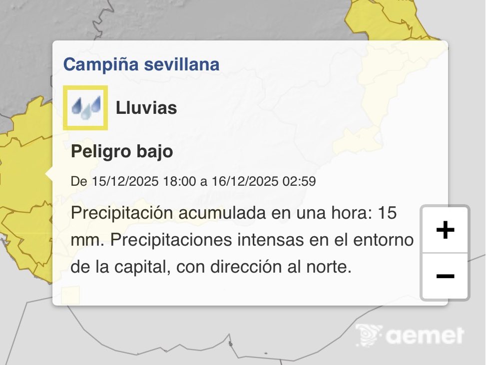 EmergenciasSev's tweet image. 🔐El @Ayto_Sevilla adelanta el horario de cierre de los parques públicos e instalaciones deportivas ante el aviso amarillo por lluvias activado por #Aemet en #Sevilla hasta las 03:00 h.
Antes de la reapertura se procederá a su inspección en el día de mañana por los técnicos…