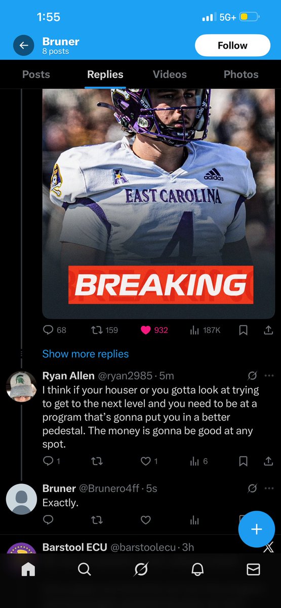 BuntsCentral's tweet image. Hey @katinhouser ! I think you accidentally deleted some tweets, but don’t worry, I took screenshots for you! Wouldn’t want them to get lost :) make sure to pack them with you when you leave to go sit on a Big 10 bench 😀