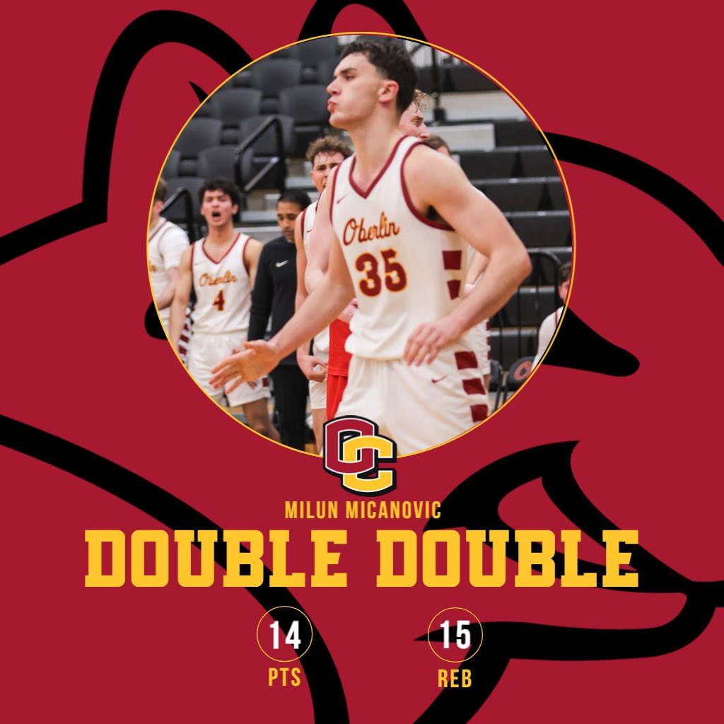 Yeo_MBB's tweet photo. Double Double Alert! 
#goyeo | @Yeo_Athletics https://t.co/561D4ge4FU