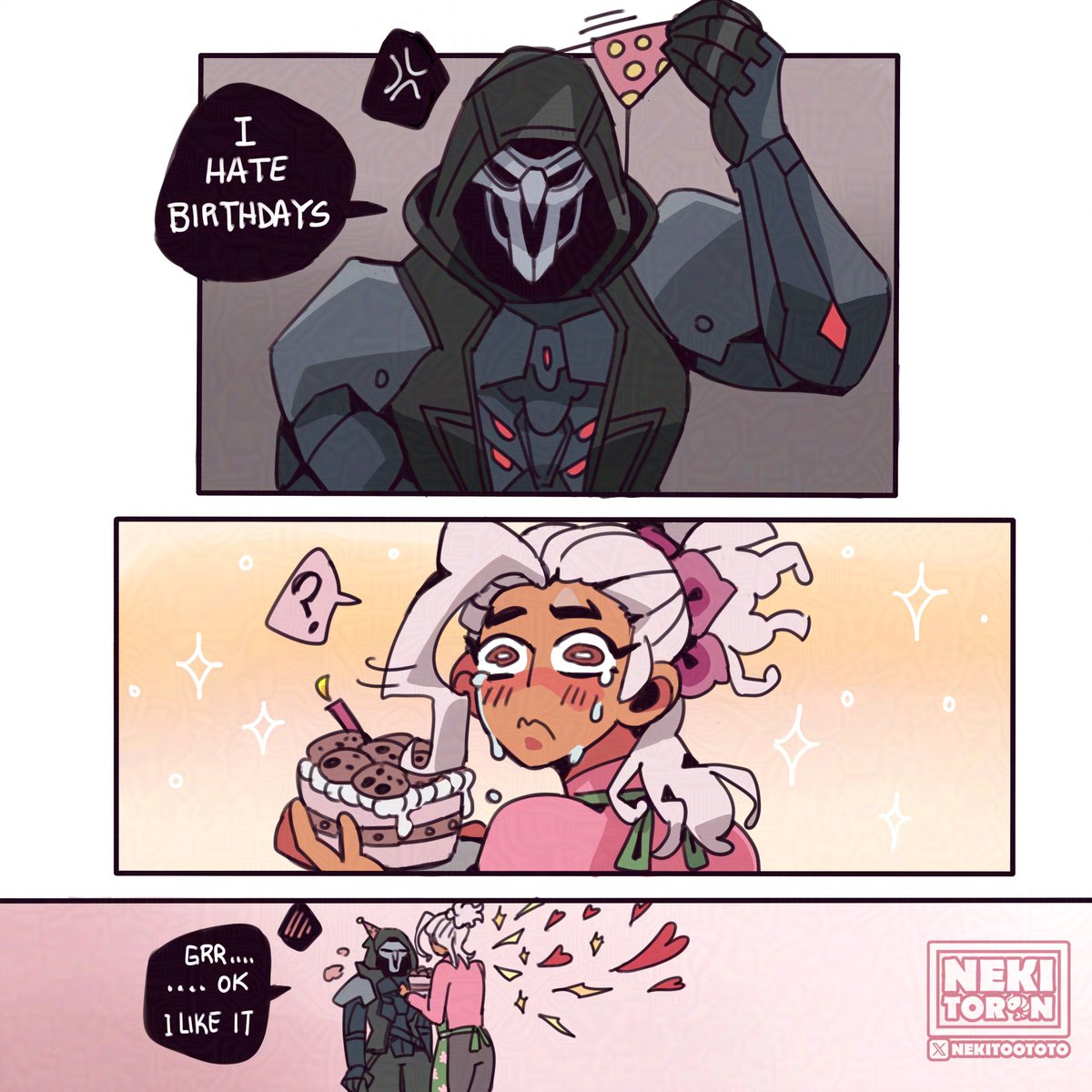A little late...🥺 But, happy birthday Reaper.🍪
#Overwatch2 #Overwatch2Fanart #Reaper #Lifeweaver #reapweaver