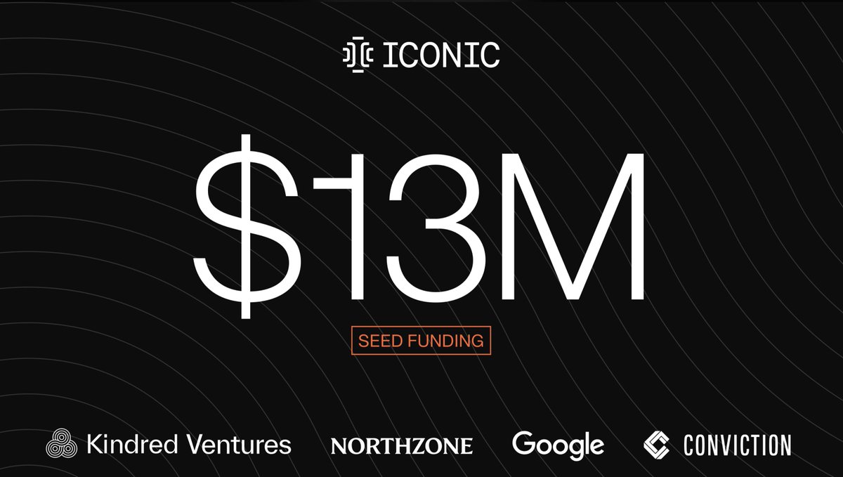 iconicgamesio's tweet photo. Today, we’re excited to announce that Iconic has raised a $13M Seed round, co-led by @KindredVentures and @northzoneVC , with participation from Google AI Futures Fund, @conviction , Deepwater Asset Management, @sequoia scouts, and a group of exceptional angels. https://t.co/GLHLkikXQL
