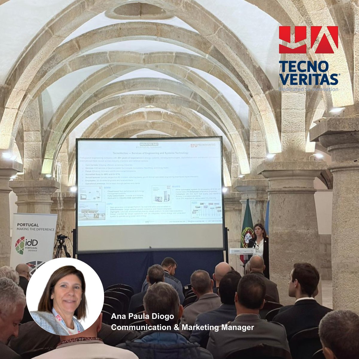 <a href="/Tecnoveritas/">Tecnoveritas</a>  took part in the Industry Day Portugal | Ukraine, organised by <a href="/idDPortugal/">idD Portugal Defence</a>  and the Embassy of Ukraine 🇵🇹.
We presented our capabilities with a focus on the #UOPV, reinforcing the value of international cooperation and innovation in the defence sector.🤝