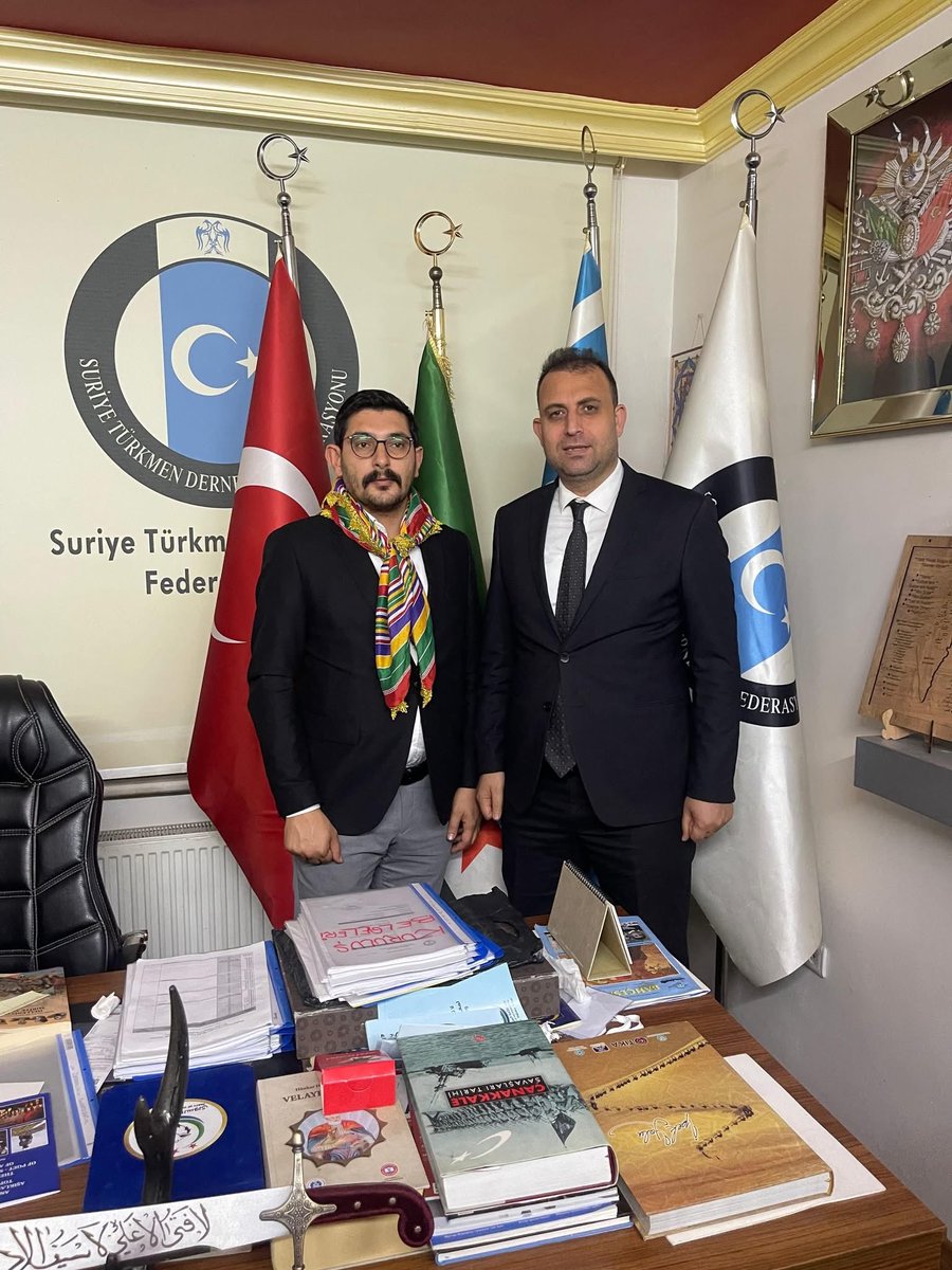 نبارك السيد علي مصطفى توليه منصب رئيس إتحاد الجمعيات التركمانية السورية 
خلفا لدكتور طارق سلو جاوزجي عضو مجلس الشعب. 
ونتمنى له التوفيق في مهامه الجديد

<a href="/Alibedo_Mustafa/">Ali Bedo Mustafa🇹🇷</a> 
<a href="/TarikSCevizci/">Tarık Sulo Cevizci 🇹🇷🇸🇾</a>