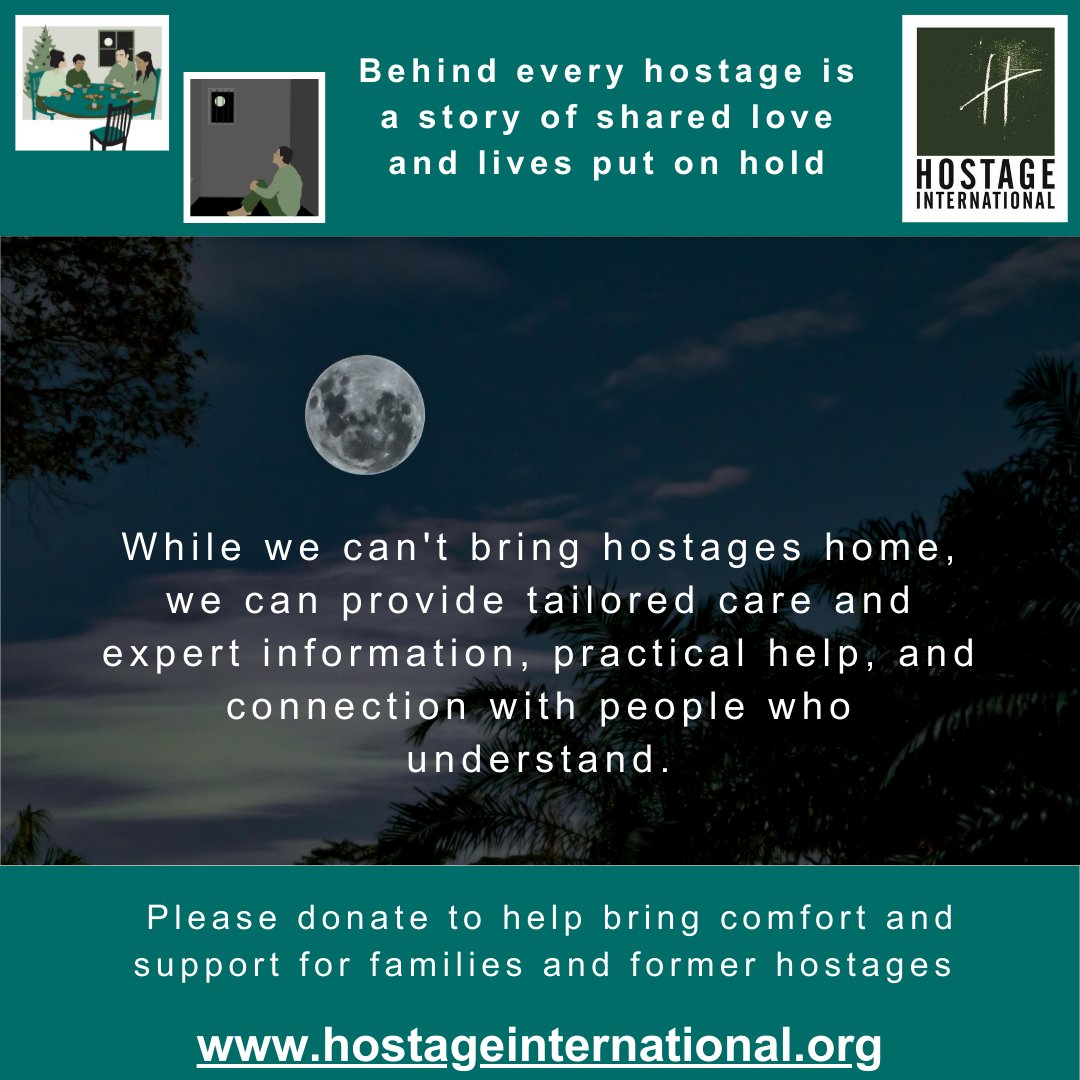 Hostage_Intl's tweet image. As the holiday period approaches - please spare a thought and give what you can to help our work in supporting former hostages and the loved ones of hostages #supportednotforgotten  please #givegenerously hostageinternational.org