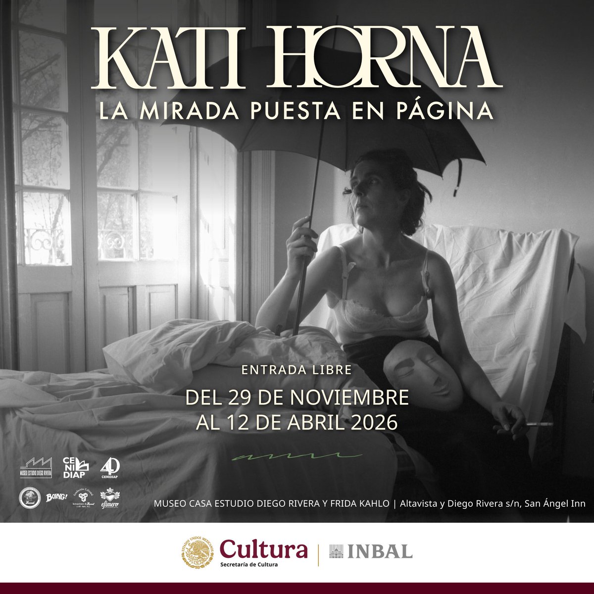 Kati Horna
Museo Casa Estudio Diego Rivera y Frida Kahlo
<a href="/museoestudioDR/">Museo Casa Estudio Diego Rivera y Frida Kahlo</a> 
Disponible hasta el 12 de abril de 2026.