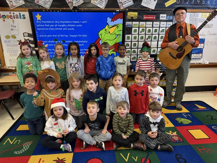 M19_MES's tweet image. Mr. Dan Davis came to sing with MES kindergarten classes today.  The children sang some old favorites, and even got to hear two original songs Mr. Dan wrote himself!   Thank you Mr. Dan for spreading the joy of music to our students! #MESProud #19EveryStudent