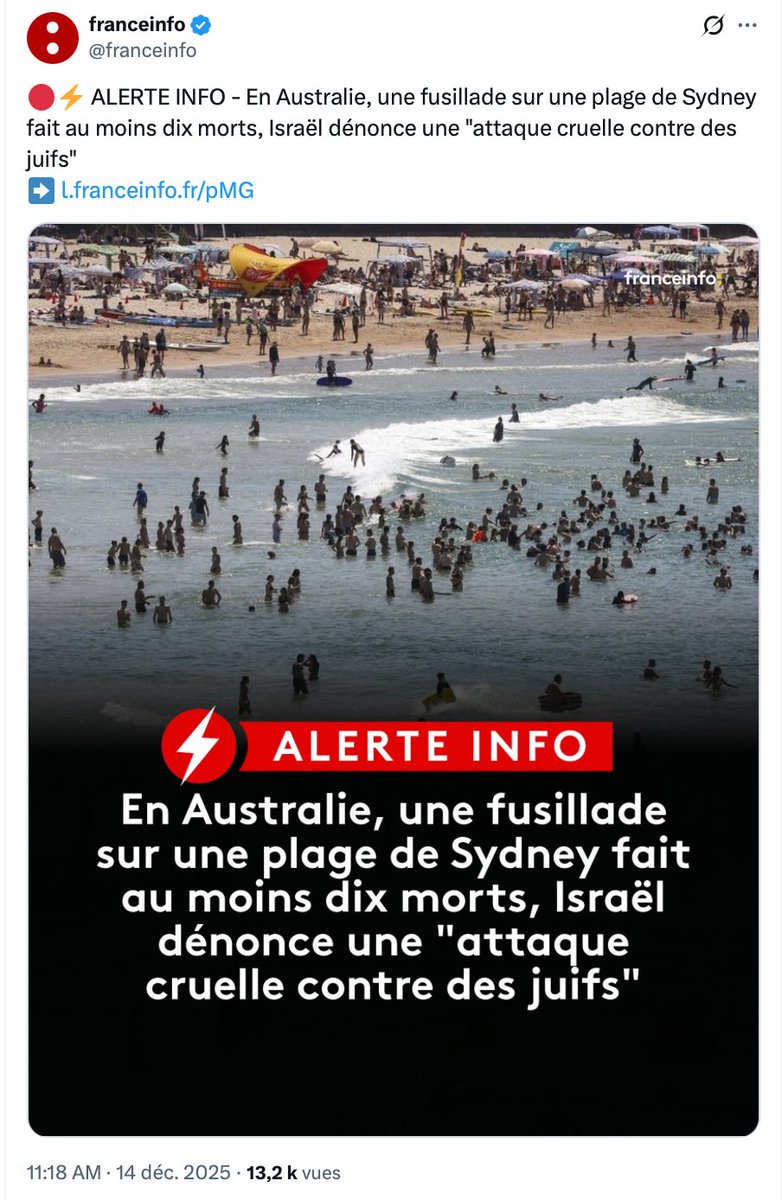 KimJongUnique's tweet image. C'est ÇA un média labellisé par l'Élysée : France Info a qualifié l'attentat en Australie de simple "fusillade".
