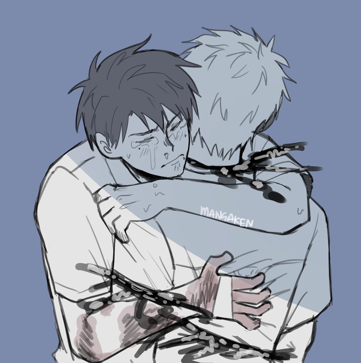 mangaken_art's tweet photo. New chap update in the morning later... too earlier for their reunion (mayb) but still 🥹 https://t.co/tQUP4RIU6t