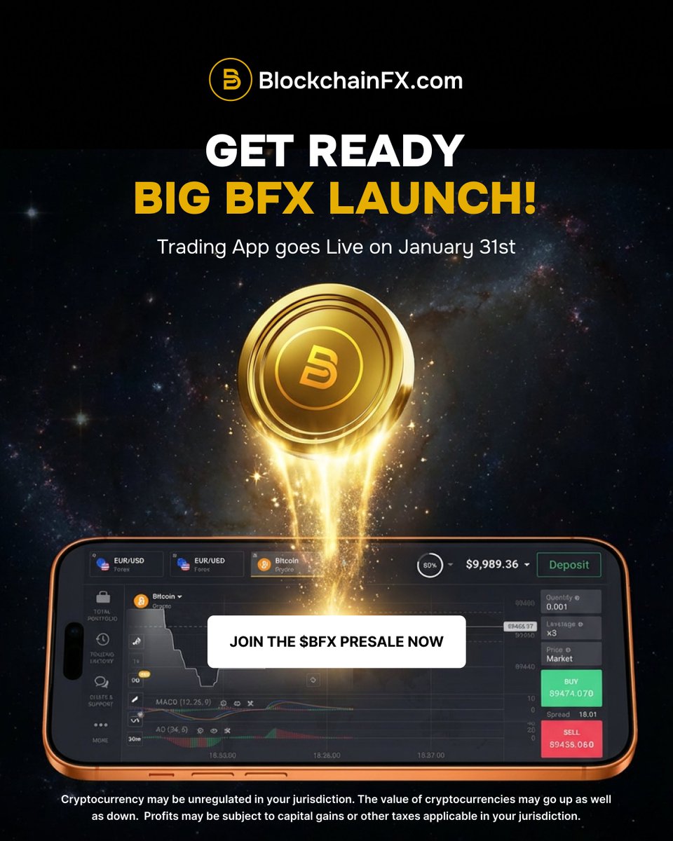 BlockchainFXcom's tweet image. BIG BFX LAUNCH! 🚨

On January 31st, we are officially launching v1.1 of the BlockFX.com trading app.

This is a major milestone for the project. In the first rollout, the app will be available in more than 20 countries, with expansion to over 50 countries shortly…