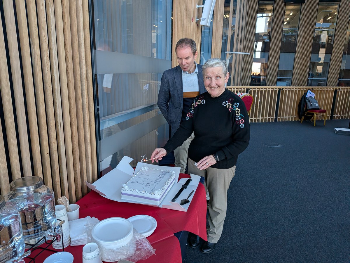 GerrySkelton1's tweet image. BIP Chair, Maria Morgan @mariamorgans addresses @BIP_Interfaces 25th anniversary and AGM event; and lights the candle on the celebratory cake. She is accompanied by Board member, Ed Peterson, who generously donated the cake.