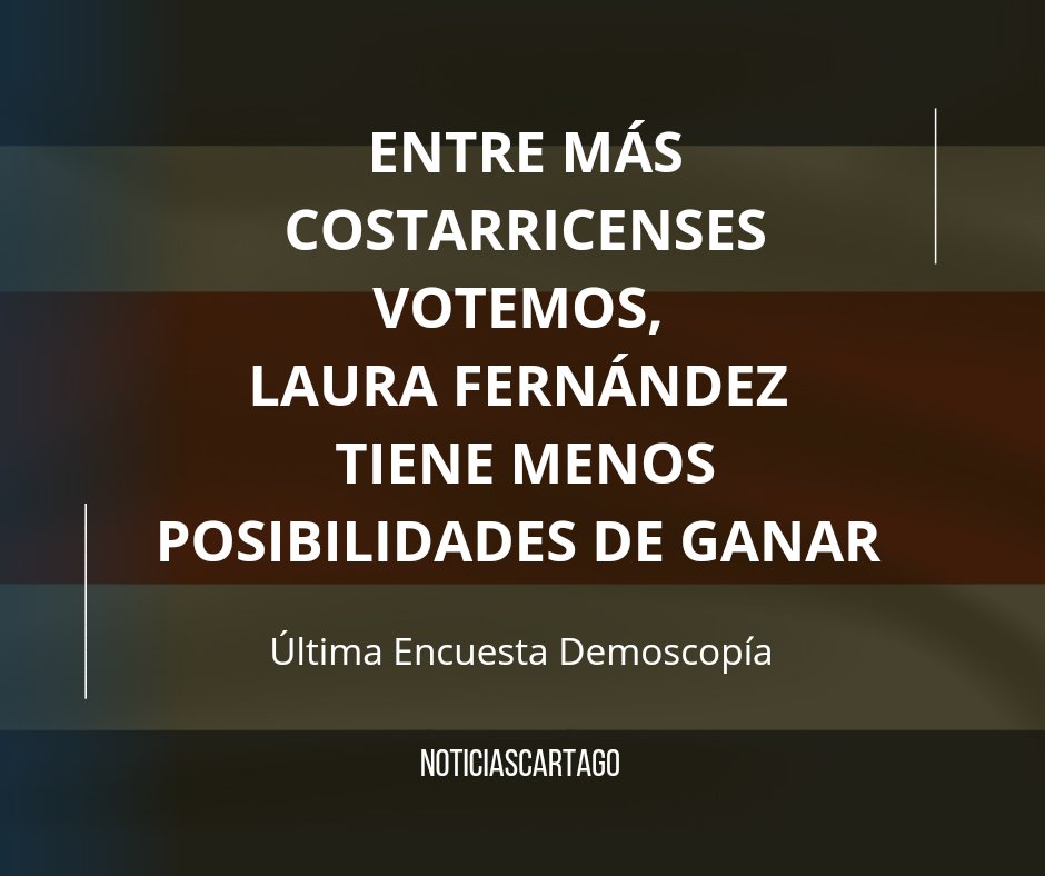 #EleccionesCostaRica2026
#Encuesta