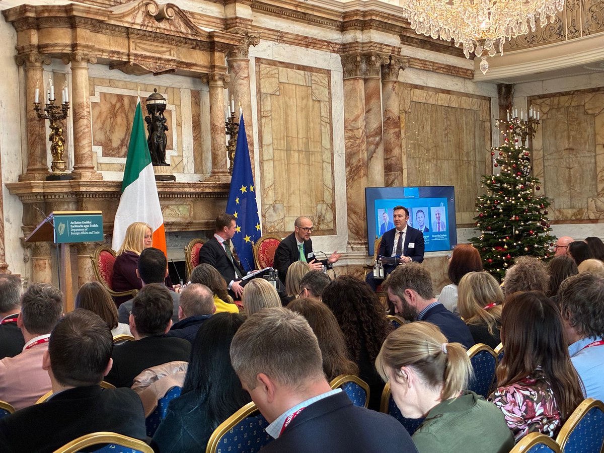 dfatravelwise's tweet photo. Another inspiring and successful Consular Forum took place last Thursday, 11th December in Iveagh House! ๐
The theme this year was Crisis Planning and Response, Collaboration and Consular Assistance, reflecting the last 24 months of global crises. ๐
#consularforum #travelwise https://t.co/QBO6Pb0kXK