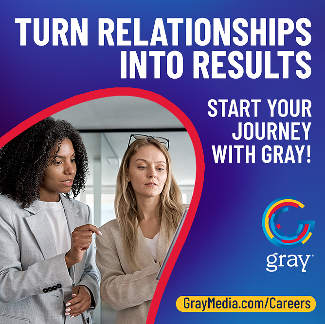 FOX8NOLA's tweet photo. Gray's Talent Pool is your digital business card!
It's visible to more than 200 Gray managers looking to fill job openings.
Create your profile to land that next career opportunity with Gray Television! Sign up here: https://t.co/4jUxbFfCtu #GrayTalentPool https://t.co/l76bRnK2CR