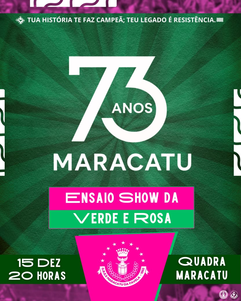 ajoaogomes's tweet photo. Aniversário de 73 anos da Escola do Povo. 💚💞🎂👏🏽👏🏽👏🏽
#MaracatuDaFavela #73anos #ParabensVerde_e_Rosa https://t.co/GtgNlPivkA