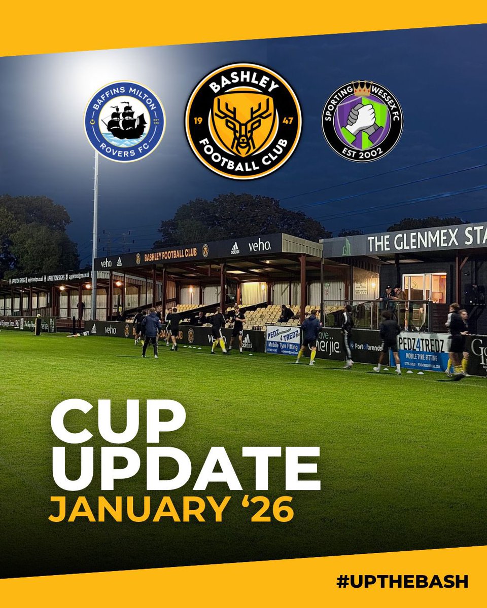 CUP FIXTURES ⬇️

We’re excited to share the details of our upcoming cup fixtures here at The Veho Community Stadium 🏟️

First up, we have the Russell Coates second round:

🆚 Baffins Milton Rovers
🕒 7:45pm KO
📅 Tuesday 6th January

A week later, it’s time for the Southampton