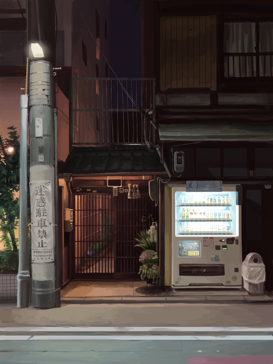 daichinho0310's tweet photo. 課題で描いた背景イラスト https://t.co/UWX9pOEvqa