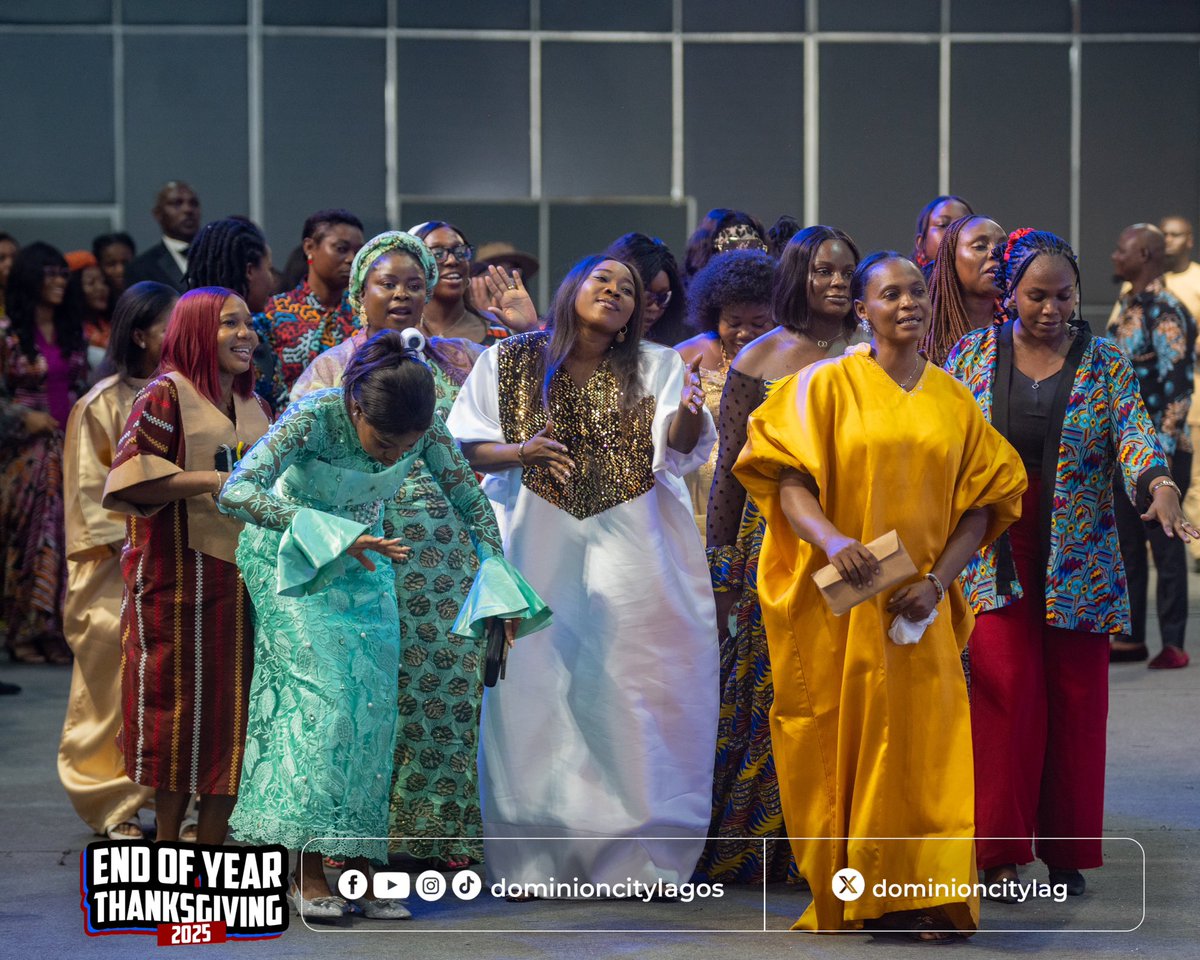 Every department/unit was well represented. They came out in their numbers, united in one voice, to give glory to God.

#DominionCity #DCLagosHq #RainbowThanksgiving2025 #TribalPraise #EndOfYearThanksgiving2025