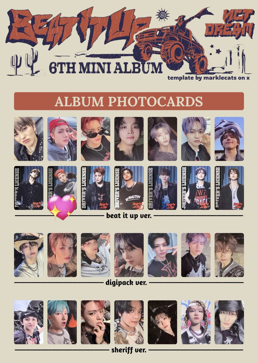 NCT DREAM nctdream beat it up トレカ 交換 譲 ヘチャン 譲 IDの