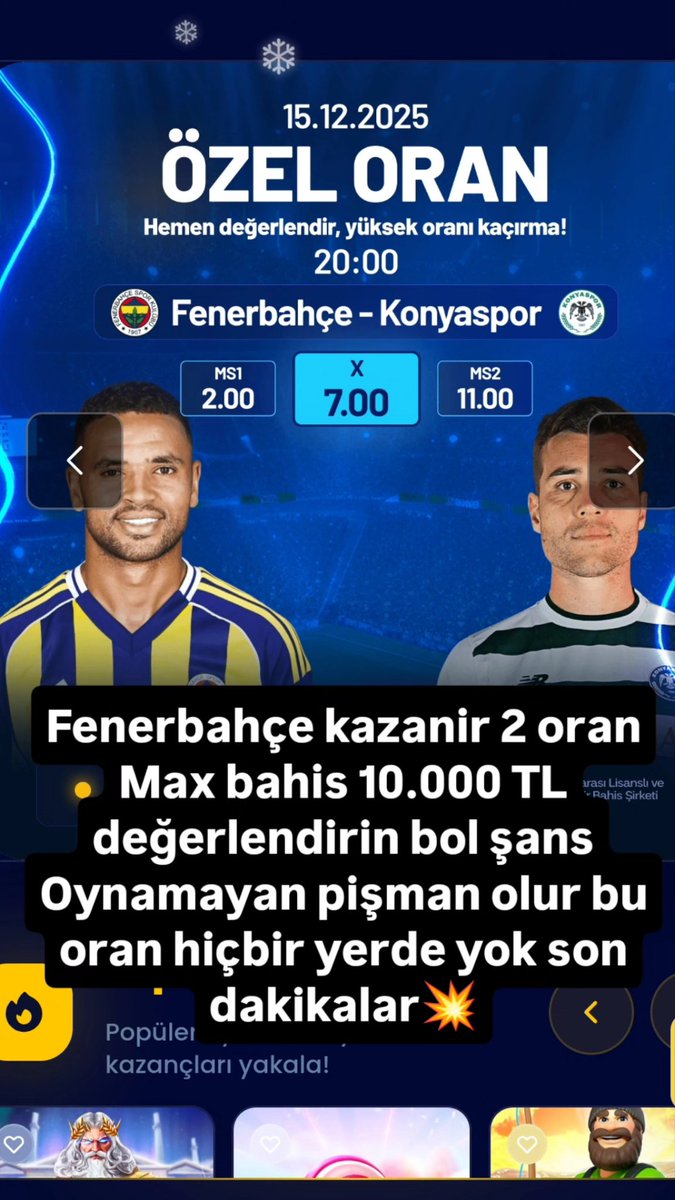 Site linki isteyen beğeniipp yoruma yazsın son dakikalar özel oran bitiyorr yetişen alır 
#fb #Fenerbahçe #FBvKON #chobani