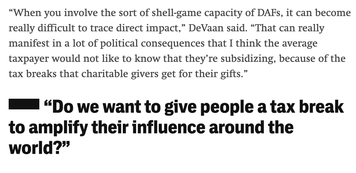 akela_lacy's tweet image. “It’s a way to rinse your name off of any kind of donation that could be perceived as controversial or something that you just want to keep anonymous publicly,” DeVaan said.