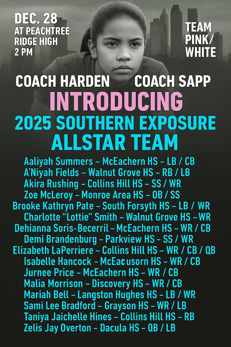 Southern Exposure All American Girls Flag Football tweet media