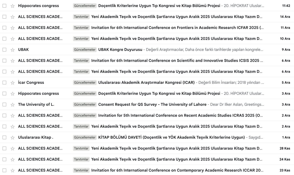 Akademinin durumunu budur.
Seç beğen al.
(Not: Yeni doçentlik kriterlerini karşılamaktadır.)