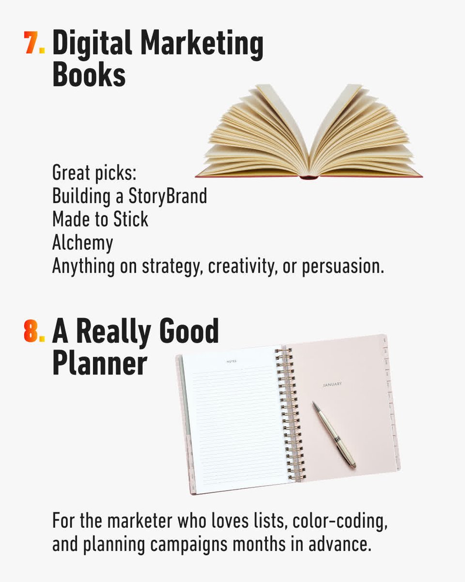 Not sure what to get the digital marketer in your life? Our Gift Guide has you covered.

From blue-light glasses and noise-canceling headphones to Canva Pro, strategy books, and really good coffee, these picks make every workday better.

Save this and tag a marketer who needs it.