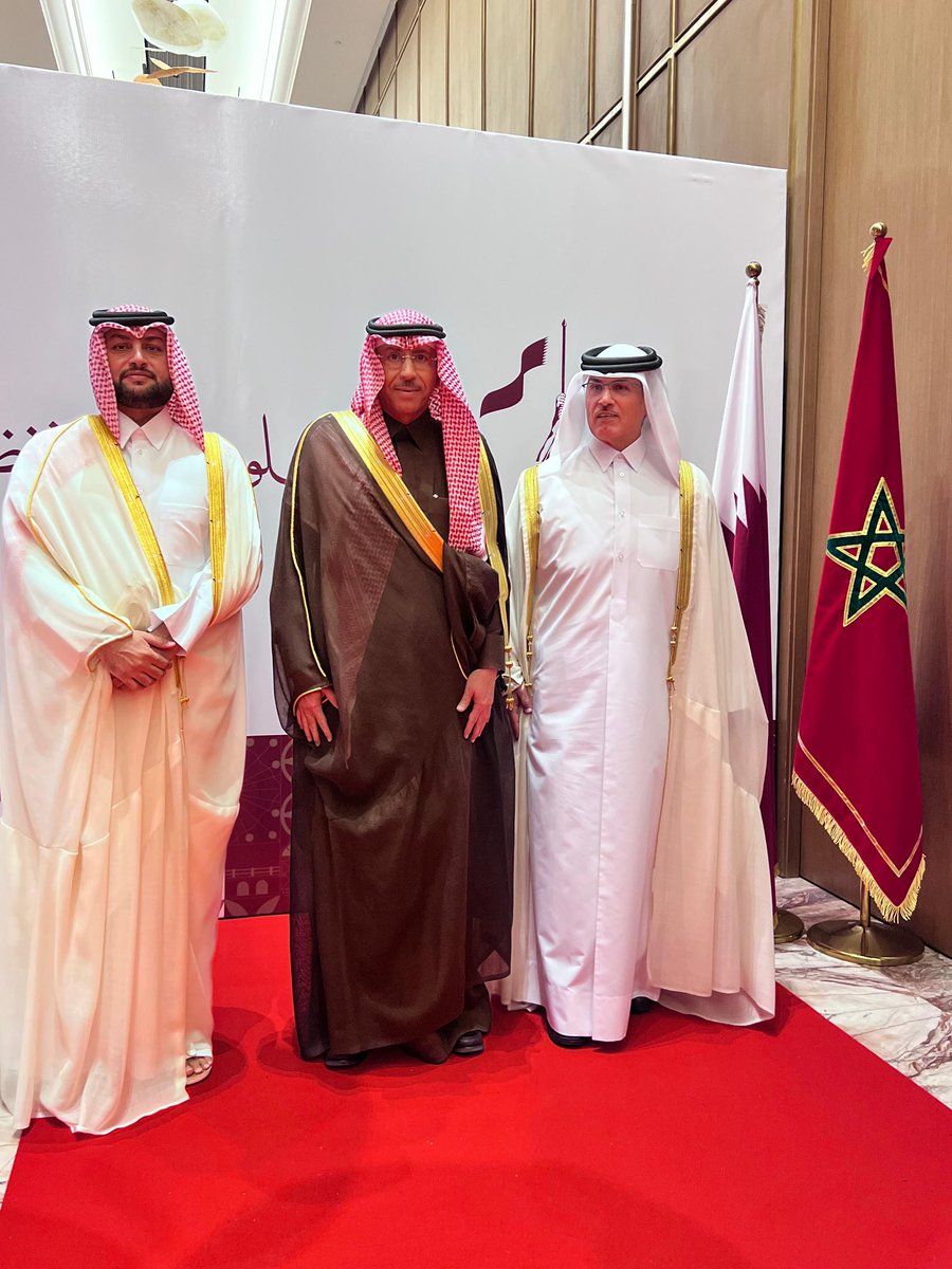 KSAembassyMA's tweet image. حضر سفير خادم الحرمين الشريفين لدى المملكة المغربية سعــادة الدكتور @SAMIOALSALEH يوم الاثنين 15ديسمبر2025م، حفل الاستقبال الذي أقامه السفير القطري سعادة الشيخ عبد الله بن ثامر آل ثاني بمناسبة ذكرى اليوم الوطني لبلاده. وقد أعرب سعادته بهذه المناسبة عن أحر التهاني وأصدق التمنيات…