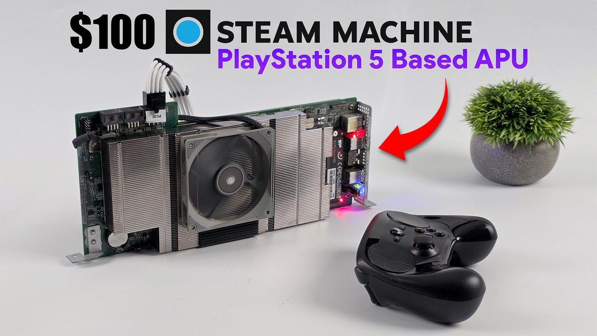 Build A $100 Steam Machine Using a Playstation 5 Based APU! BC-250
youtu.be/q_CxcbS5HI8