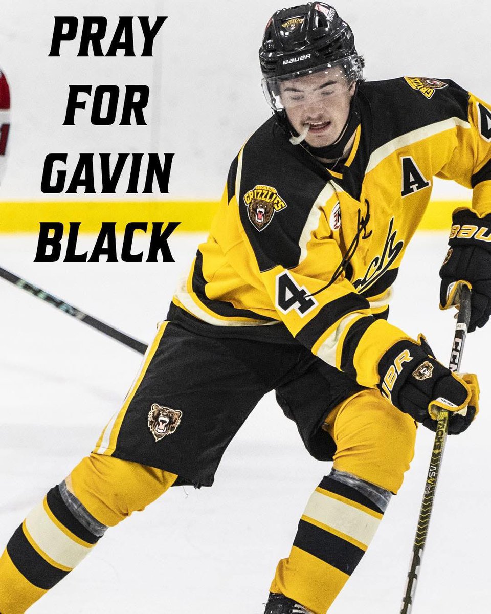 Former Mayo &amp; Rochester Grizzlies d-man Gavin Black took a hard hit to the head in a game in Poland over the weekend and has been hospitalized due to bleeding near his brain. 
Thoughts are with the Black family — Gavin, his parents Marcel &amp; Marissa, and his sister Milania. 🙏🏼