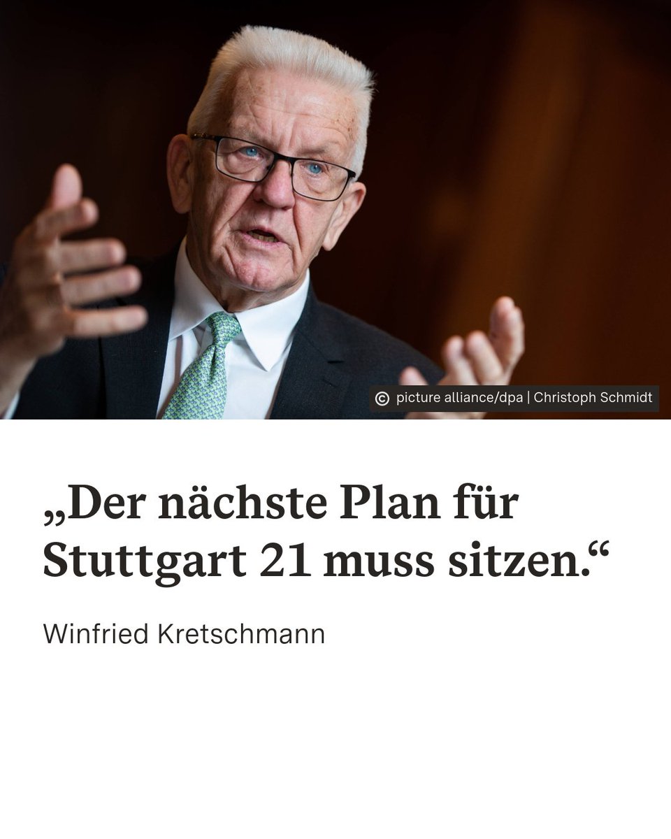 RegierungBW's tweet photo. #Stuttgart21 wird erneut auf unbestimmte Zeit verschoben. Das Land fordert von der Bahn deshalb eine gründliche Bestandsaufnahme und einen Zeitplan, der dann auch eingehalten wird. MP #Kretschmann: „Der nächste Plan für Stuttgart 21 muss sitzen.“ https://t.co/LM6tzTpPkg