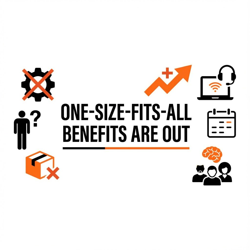 CDeRoseBarden's tweet photo. One-size-fits-all benefits? That’s yesterday’s news. In 2026, savvy companies are personalizing plans to attract and keep top talent. Ready to stand out and drive retention? Let’s talk about benefits that actually work for YOU. #EmployeeExperience #Benefits2026 https://t.co/3ZvVXe5zS9