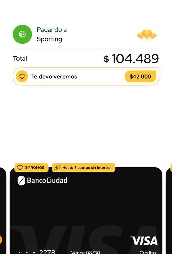 vmenditto's tweet image. 👟 Sporting 

🎄 20% MODO NAVIDAD 
tope $12.000

🎄 20% Sporting MODO + bancos adheridos 
Tope $15.000

🎄 Cupón Sporting dentro de MODO que se aplica activándolo en MODO 
$15.000 en compras &amp;gt; $100.000

(El ejemplo Qie te dejo está simulado con Buepp crédito )