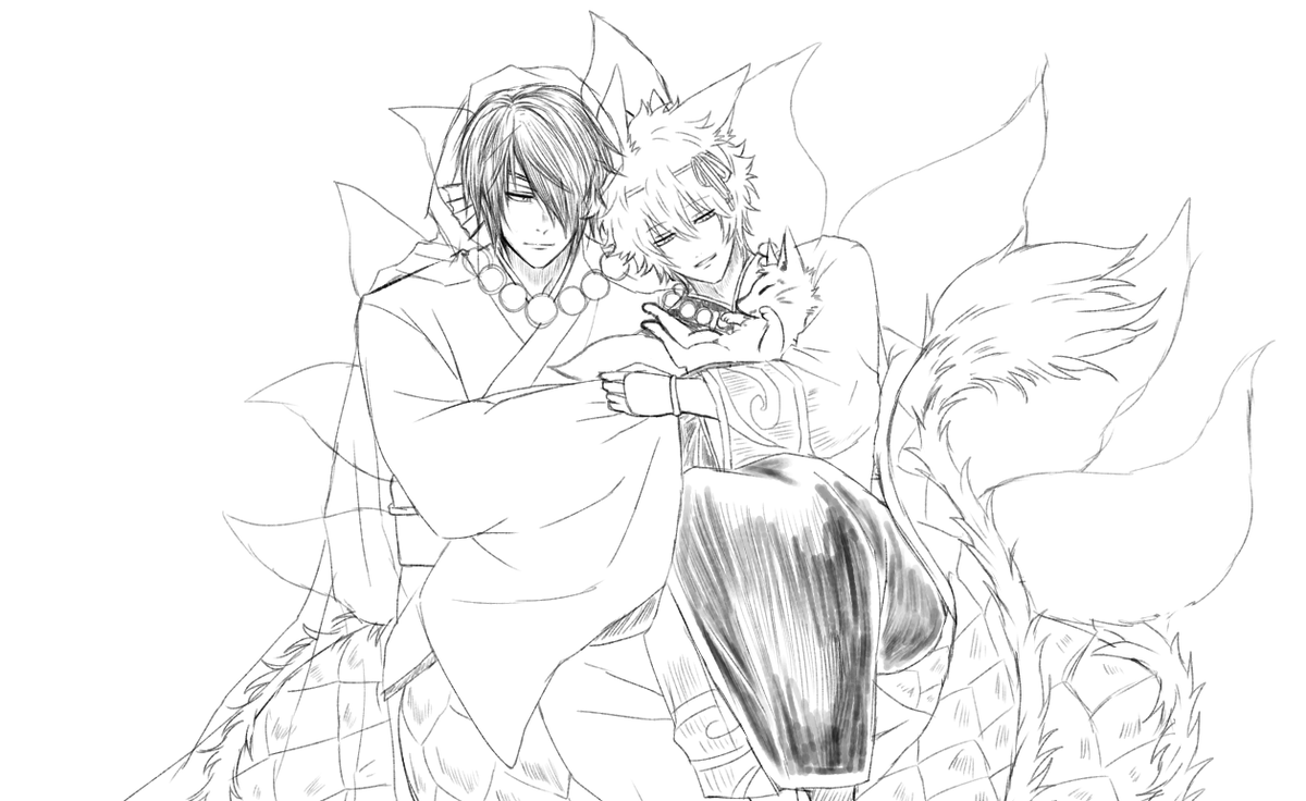 entkgn_9's tweet photo. 蛟九　らくがき　🦊のｱｶﾁｬﾝ拾ったんだってさ https://t.co/zYQdHeZztg